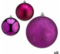 Set de boules of Boules de Noël en plastique 10 x 13 x 10 cm (12 pièces)