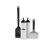 Napoleon Accessoire BBQ GATL013 – Kit nettoyage 4 pièces : raclette, brosse, poignée antidérapante