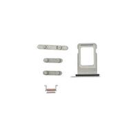 Set de boutons pour iPhone XS Max argent Bouton de remplacement Bouton Muet