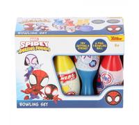 Set de bowling Spiderman avec 6 quilles et 1 boule pour jeunes super-héros