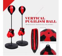 Set de boxe pour enfants - Punching Ball - Hauteur réglable - Gants inclus - Sports de combat - Mixte