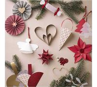 Set de bricolage Décorations en papier, y compris pochoirs, matériel et instructions