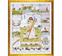 Set de broderie au point de croix Design Works "Vingt-troisième psaume", 40x51cm