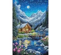 Set de broderie au point de croix Letistitch "Nuit au clair de lune", 19x29cm