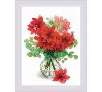Set de broderie au point de croix Riolis "Amaryllis", 30x40cm