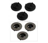 Set de brosse à polir - Hoover - 09502576 F2616 - 3 pièces - Accessoire d'origine - Entretien des sols