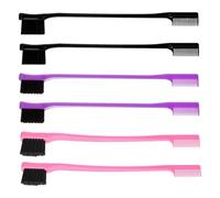 Set De Brosses À Bords 6 Pièces Double Face de Coiffage | Peignes À Sourcils Coiffants Naturels Pour Femmes, Dames, Mères, Coiffeurs, Barbiers, Mariées, Acteurs, Mannequins, Maison,