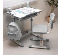 Set de bureau et chaise pour enfant Sala gris blanc