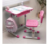 Set de bureau et chaise pour enfant Sala rose blanc