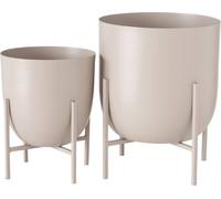 Set de cache-pots en métal KILANA, 2 pièces