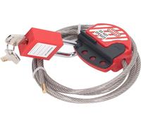 Set de cadenas de sécurité Câble de consignation réglable en acier inoxydable et serrure de consignation de 38 mm avec 2 clés