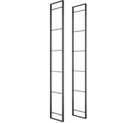 Emuca - Structure pour étagère Lader - Pour créer une bibliothèque à 4 étagères - Noir G