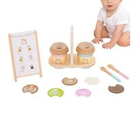 Set de café Jouet | Aliments factices en Bois,Jouet d'imitation de café pour Les - pour d'âge préscolaire, dès 2 Ans, garçons et Filles, Anniversaire,