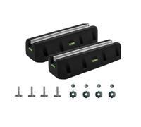 Set de cale de dissipation 2 pièces 2x450 mm | pour pompes à chaleur | Console de sol | Pieds anti-vibrations | Socle de montage | Blocs de montage en caoutchouc | pour climatiseurs | pour appareil de