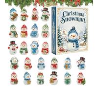 Set de calendrier de l'Avent de Noël Mignon Souvenir 2D Plat Réutilisable | Compte à Rebours avec Pendentifs Acryliques Propriétaire Collectionneur Fenêtre Mur Cadre