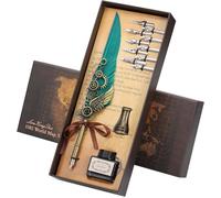 Set de Calligraphie Vintage,Retro Stylo Plume Calligraphie avec 10 Plumes de Rechange pour Signatures,Calligraphie,Dessin,Ecriture