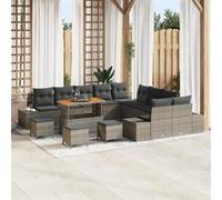 Ensemble de canapé de jardin 13 pc Poly rotin Assises patio Mobilier vidaXL vida