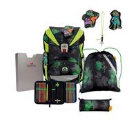 Set de cartables DERDIEDAS Ergoflex Superlight Funny Fighter - Primaire - Vert - Poids léger