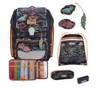 Set de cartables - SCOUT - Flames - 5 pièces - Fermeture aimantée - Pour enfants