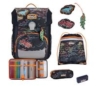 Set de cartables - SCOUT - Flames - 8 pièces - Sac à dos moderne - Sécurité renforcée