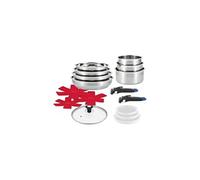 Batterie de cuisine - AM3237 - Tous feux dont induction - ARTHUR MARTIN - Sans PFOA/PFAS - Acier inoxydable 18/10 - 16 pièces