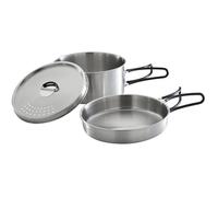 Set de casseroles - Campingaz - Trekking Kit - Acier inoxydable - 3 pièces - Casserole et poêle
