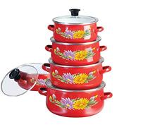 Set de casseroles casseroles en émail vaisselle 10 pièces KLAUS Montagne KO de 7170