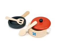 Set de casseroles et poêles en bois ? Jeu de dînette pour enfants multicolor TU