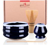 Set de cérémonie du thé matcha “Kori” avec bol à thé, fouet à matcha et porte-fouet