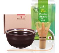 Set de cérémonie du thé matcha “Kumo” avec bol à thé, fouet en bambou et 30 g de matcha premium