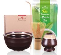 Set de cérémonie du thé matcha “Kumo” avec bol à thé, porte-fouet et 30 g de matcha premium