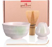 Set de cérémonie du thé matcha “Shiro” avec bol à thé, fouet à matcha et porte-fouet