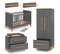 VitaliSpa Set de Chambre d'enfant Malia Gris/chêne