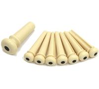 Martin – Jeu de chevilles APP28, blanches avec point noir pour guitares acoustiques et folk