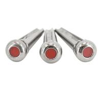 Set de Chevilles Liquid Metal Chrome Point Rouge