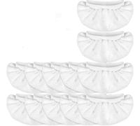Set de chiffons de rechange pour nettoyeur vapeur en microfibre, 12 pièces, 16 x 7 cm, Blanc, Lavable, Compatible avec Kärcher EasyFix SC1-SC5