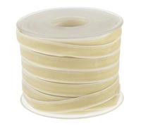 Set de cintas para manualidades, Rouleau de ruban velours double face 20 yards (18 mètres), 1 pouce (2,5 cm) large, multicolore, for les créations mariage(Beige)