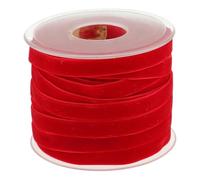 Set de cintas para manualidades, Rouleau de ruban velours double face 20 yards (18 mètres), 1 pouce (2,5 cm) large, multicolore, for les créations mariage(Red)