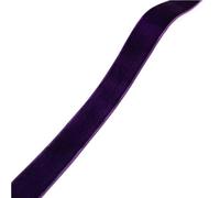 Set de cintas para manualidades, Ruban de velours à franges multicolore, largeur 6-38 mm(Dark Purple,38mm x 2yards)