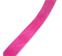 Set de cintas para manualidades, Ruban de velours à franges multicolore, largeur 6-38 mm(Light Rose,38mm x 2yards)