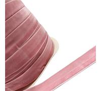 Set de cintas para manualidades, Ruban de velours polyester simple face multicolore 6-38 mm x 3-5 yards(Roze,6mm x 5yards)