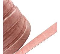 Set de cintas para manualidades, Ruban de velours polyester simple face multicolore 6-38 mm x 3-5 yards(Apricot,25mm x 5yards)