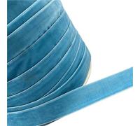 Set de cintas para manualidades, Ruban de velours polyester simple face multicolore 6-38 mm x 3-5 yards(Paleturquoise,25mm x 5yards)