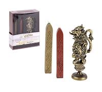 Set de cire à cacheter Harry Potter, 3 pièces, queues de cire, tampon et sceau, idée cadeau (Gryffondor)