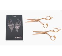 Set de Ciseaux e-kwip Angel Coupe Cheveux 5,5 "+ Amincissement 5,5 "