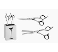 Set de Ciseaux e-kwip Edition 55 Education 5,5 Pouces Cheveux + Amincissement