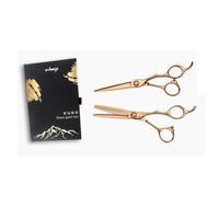 Set de Ciseaux e-kwip Kuro Rose Or 5,5 Pouces Couturier + Amincissement