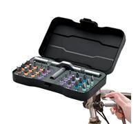Set De Clé À Cliquet De Précision - Coffret Tournevis 24-en-1 Durable | Kit Polyvalent Pour Réparation Domestique, Bricoleurs, Travaux Auto, Installation Électrique, Montage Mobilier et Maintenance Él