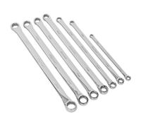 Set De Clés À Anneau Double Sealey 7 Pièces Extra Longues Métriques AK6311