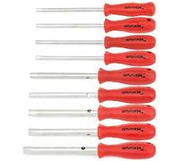 Set de clés à douilles 9 pièces 3, 4, 5, 5,5, 6, 7, 8, 9 et 10 mm - Clés à douilles avec manche - Clés de tuyau